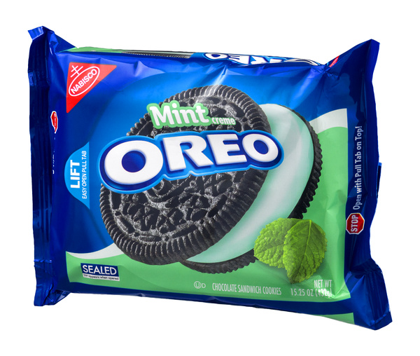 Nabisco Oreo Mint Creme Chocolate Sandwich Cookies | Hy-Vee Aisles