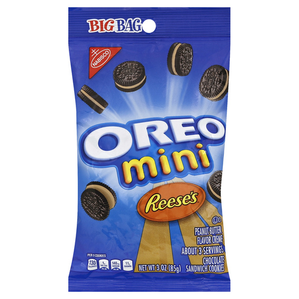 Nabisco Oreo Mini Reese's Peanut Butter Flavor Creme Chocolate