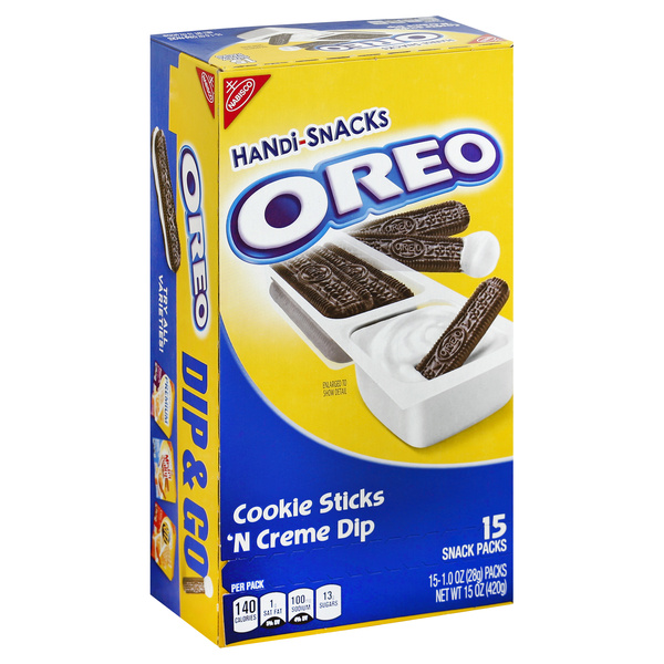 Nabisco Handi-Snacks Oreo Cookie Sticks 'n Creme Dip 15 Snack