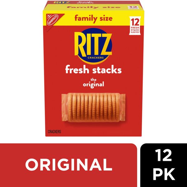 Ritz Fresh Stacks Original Crackers, Travel Snacks, Family Size