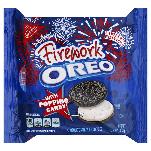Oreo Firework Chocolate Sandwich Cookies Limited Edition | Hy-Vee