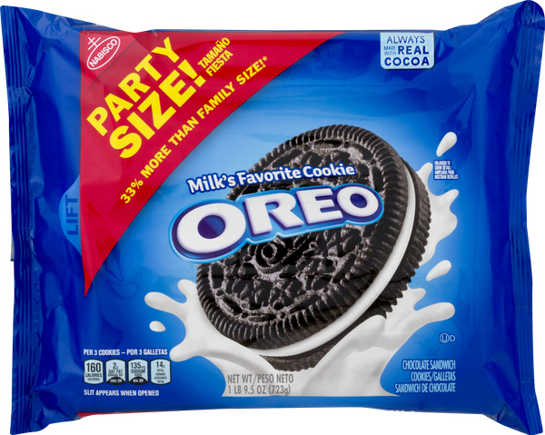Nabisco Oreo Party Size Chocolate Sandwich Cookies | Hy-Vee Aisles