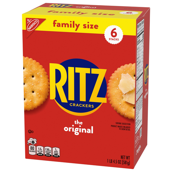 Ritz Crackers, The Original, Family Size | Hy-Vee Aisles Online