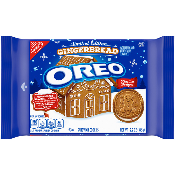 Nabisco Oreo Limited Edition Gingerbread Sandwich Cookies | Hy-Vee