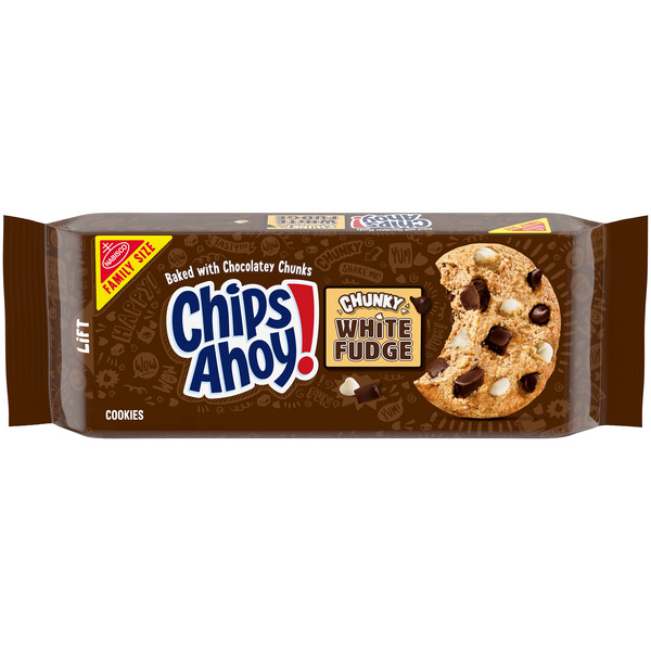 CHIPS AHOY! Crunchy White Fudge Chocolate Chunky Fudgy Chocolate
