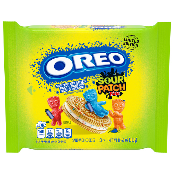 Oreo Sour Patch Kids Sandwich Cookies, Limited Edition | Hy-Vee