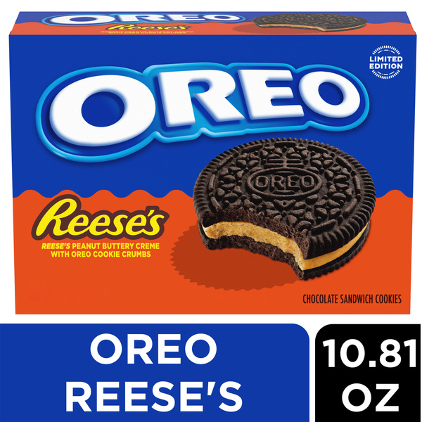 Oreo Reese's Peanut Buttery Creme Chocolate Sandwich Cookies