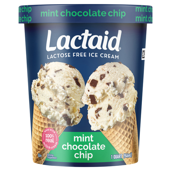 Lactaid Mint Chocolate Chip Ice Cream, 1 Quart | Hy-Vee Aisles