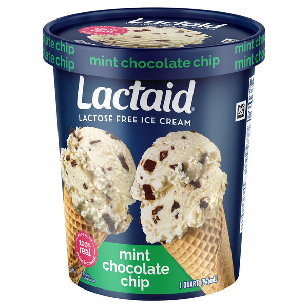 Lactaid Mint Chocolate Chip Ice Cream, 1 Quart | Hy-Vee Aisles