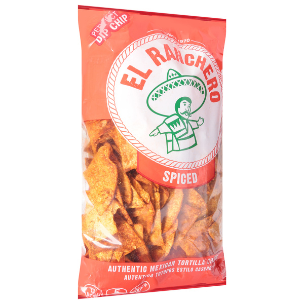El Ranchero Mild Hot Tortilla Chips, image courtesy of Hy-Vee