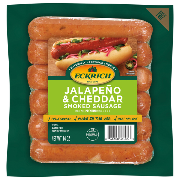 Eckrich Naturally Hardwood Smoked Jalapeno & Cheddar W/Pork Turkey