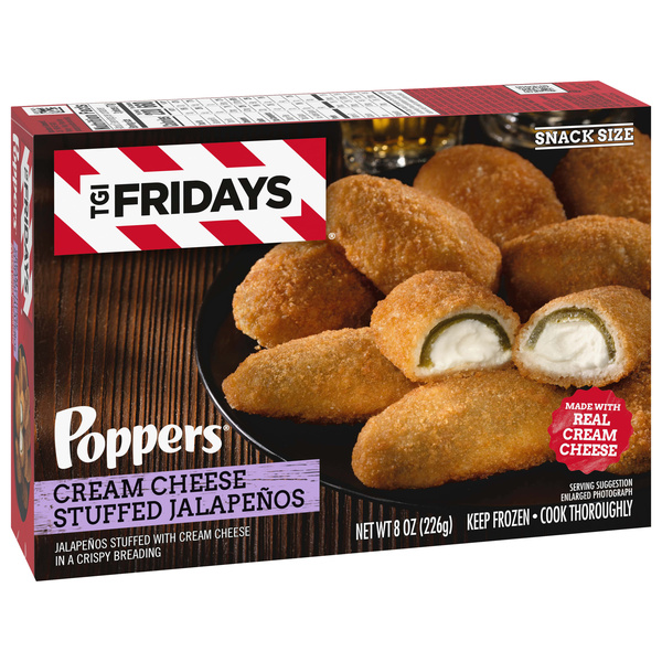 Tgif Cream Cheese Stuffed Jalapeno Frozen Pizza & Appetizers 8 oz