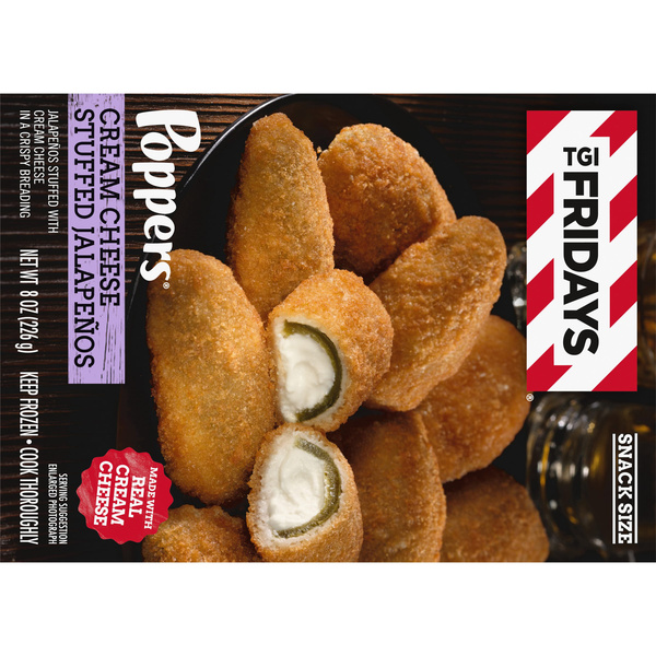 Tgif Cream Cheese Stuffed Jalapeno Frozen Pizza & Appetizers 8 oz