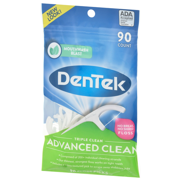 DenTek Triple Clean Mouthwash Blast Extra Strong Scrubbing Floss