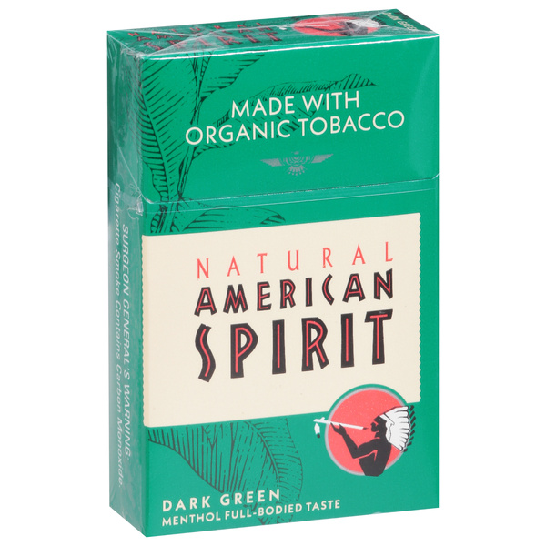 which american spirit cigarettes are organic Natural American Spirit Cigarettes, Dark Green, Class A, Menthol