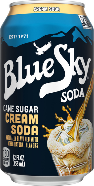 Blue Sky Cane Sugar Cream Soda 6Pk | Hy-Vee Aisles Online Grocery