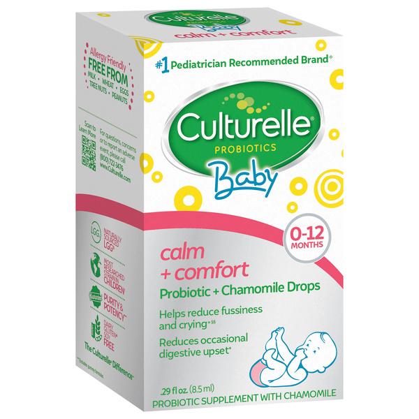 Culturelle Baby Calm + Comfort, Probiotic + Chamomile Drops, 0-12 Months, image courtesy of Hy-Vee