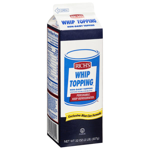 Rich's Non-Dairy Whip Topping 32 oz | Hy-Vee Aisles Online Grocery
