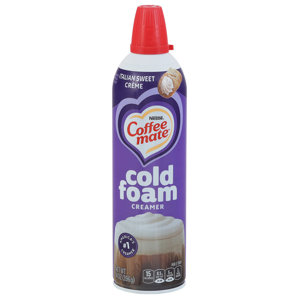 Coffee mate Italian Sweet Creme Flavored Cold Foam Creamer, Non