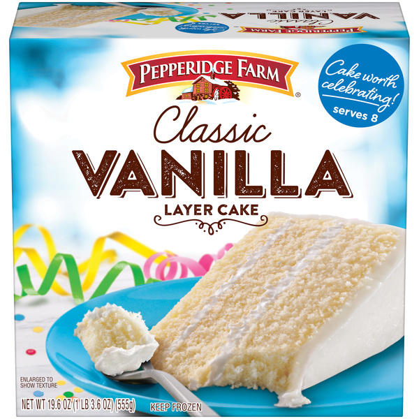Pepperidge Farm Frozen Vanilla Layer Cake, 19.6 Oz Box | Hy-Vee