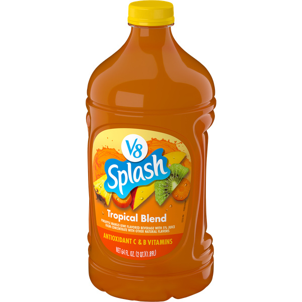 V8 Splash Tropical Blend Flavored Beverage, 64 fl oz Bottle | Hy