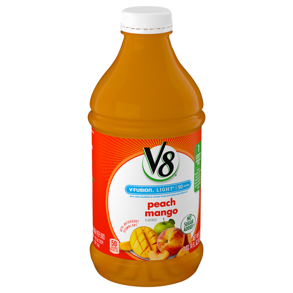 V8 V-Fusion Light Peach Mango Fruit & Vegetable Juice | Hy-Vee
