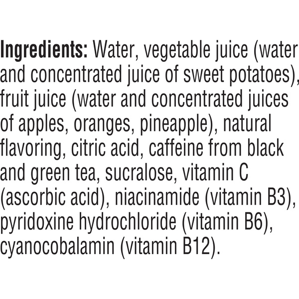 V8 +Energy Sparkling Orange Pineapple Juice Energy Drink, 11.5 oz