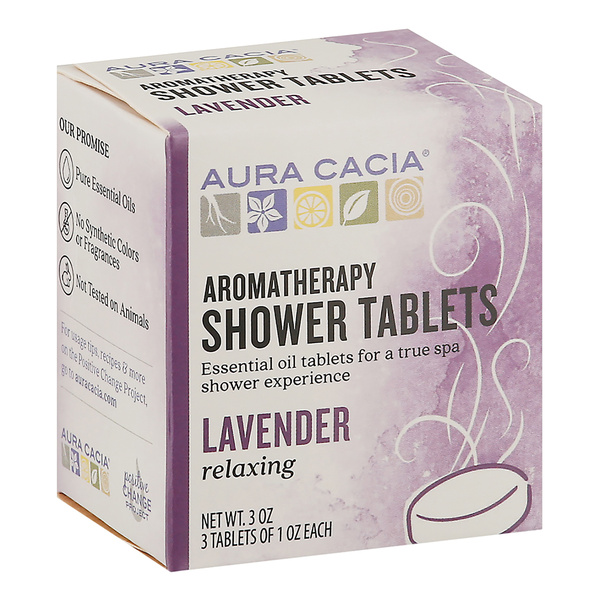 Aura Cacia Relaxing Lavender Aromatherapy Shower Tablets 3Ct, image courtesy of Hy-Vee