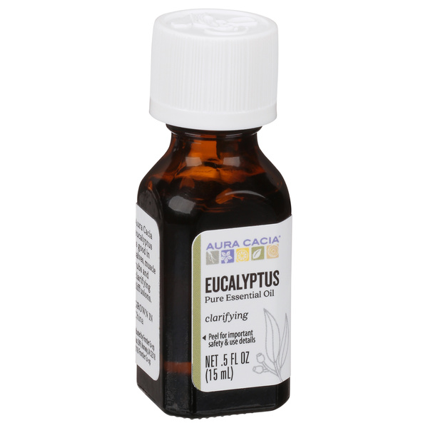 Aura Cacia Eucalyptus Exhilarating Essential Oil, image courtesy of Hy-Vee