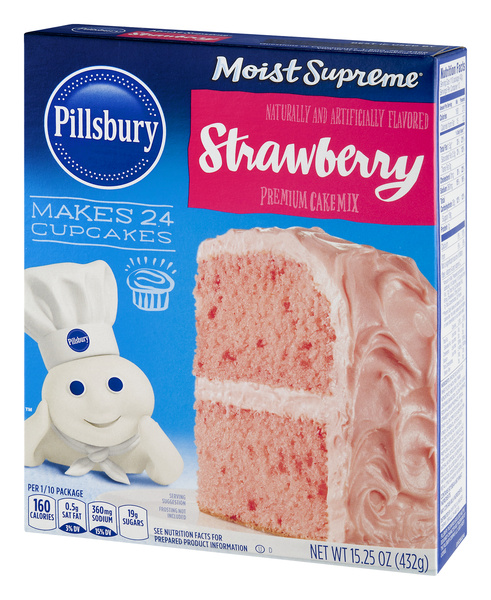 こんぶ　スライスケーキ3 クッキークリーミーブロッサム1 ドリアン1 Pillsbury Moist Supreme Strawberry Premium Cake Mix | Hy-Vee