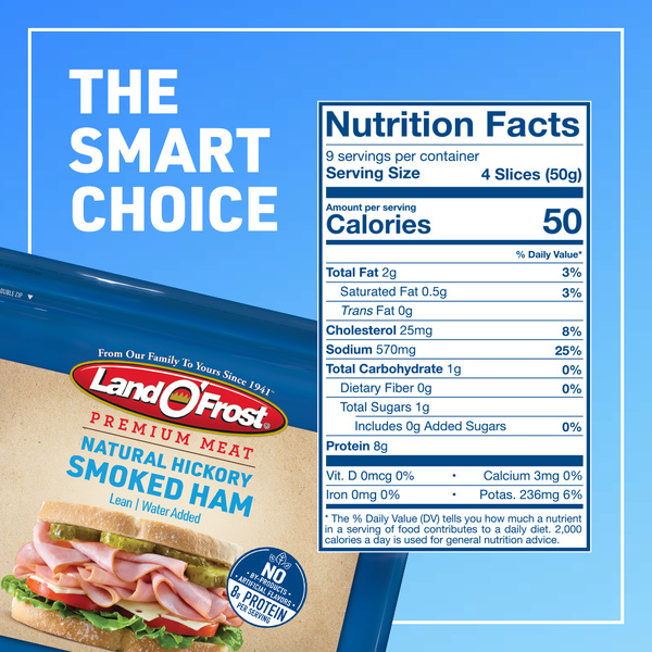 Land O' Frost Premium Natural Hickory Smoked Ham | Hy-Vee Aisles