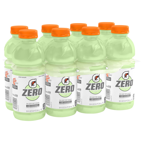 Gatorade Thirst Quencher, Zero Sugar, Lime Cucumber 8 Pack | Hy