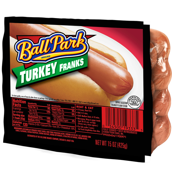 Ball Park Turkey Hot Dogs, 8Ct | Hy-Vee Aisles Online Grocery Shopping
