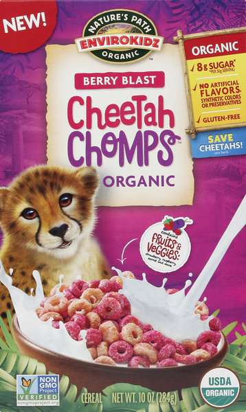 Natures Path EnviroKidz Organic Gluten Free Berry Blast Cheetah