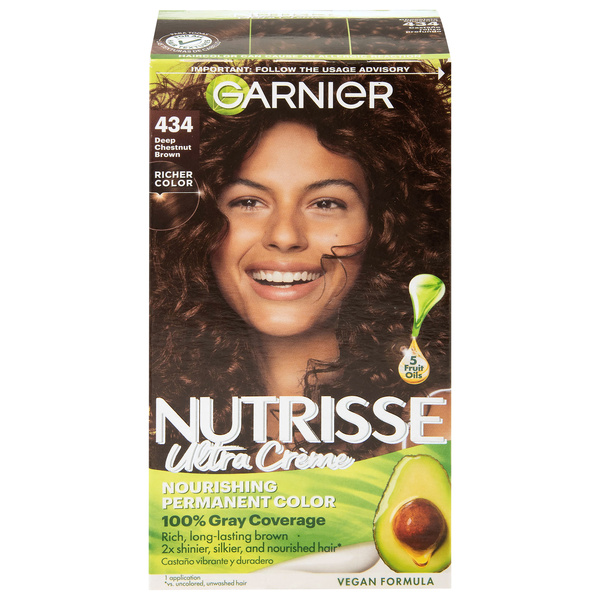 Nutrisse 434 Deep Chestnut Brown Permanent Hair Color 1 Each | Hy