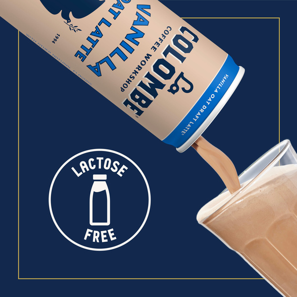 La Colombe Coffee, Oatmilk Vanilla Latte, 9 fl oz Cans, 4 Pack