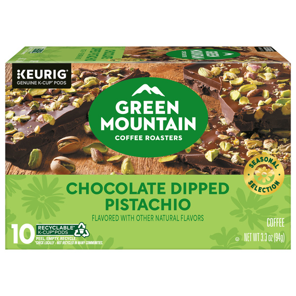 Green Mountain Chocolate Dipped Pistachio K-Cup Coffee Pods, 10Ct