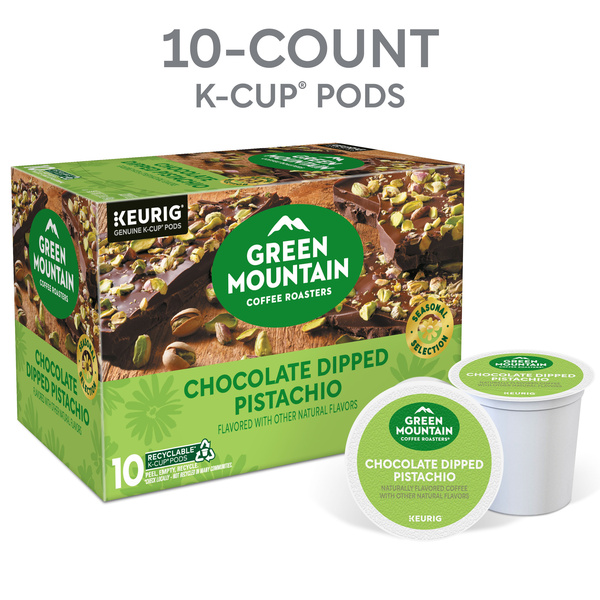 Green Mountain Coffee Roasters Chocolate Dipped Pistachio Flavored
