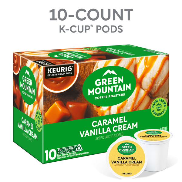 Green Mountain Coffee Roasters Caramel Vanilla Cream Keurig Single