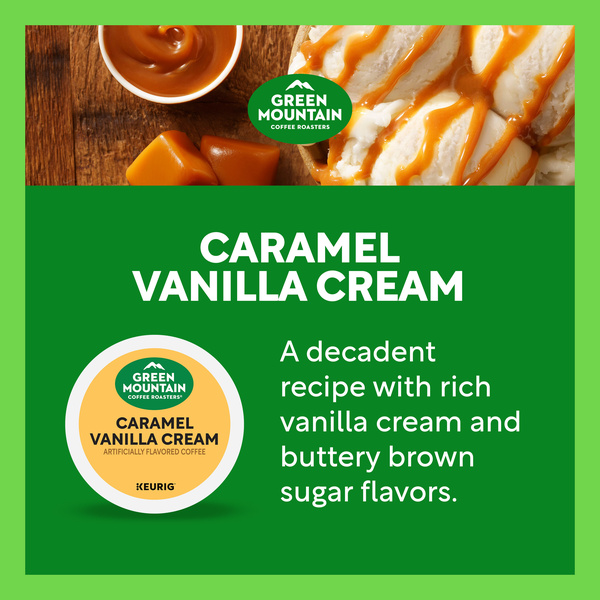 Green Mountain Coffee Roasters Caramel Vanilla Cream Keurig Single