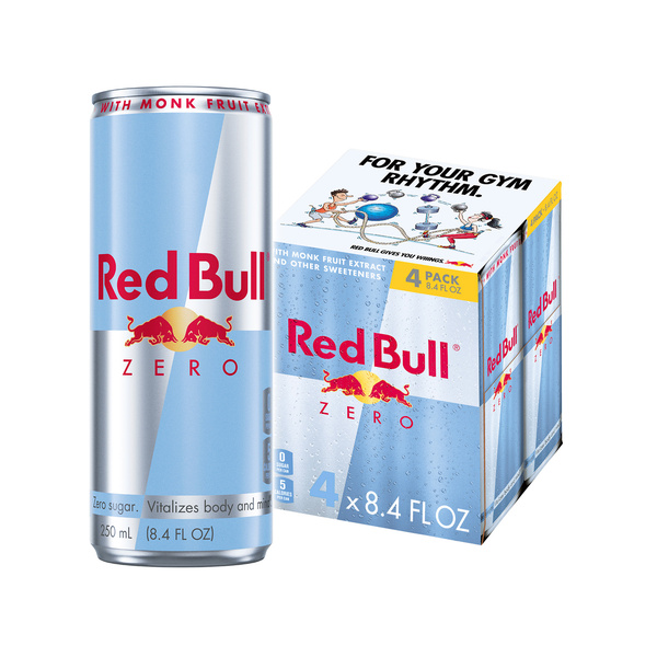 Red Bull Zero Energy Drink 4Pk | Hy-Vee Aisles Online Grocery Shopping
