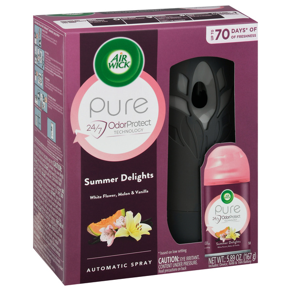 Air Wick Freshmatic Life Scents Starter Kit, Summer Delights, 6.17 oz