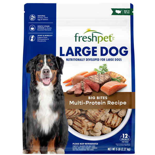 Freshpet Select Dog Food, Large Dog, Big Bites Multi-Protein