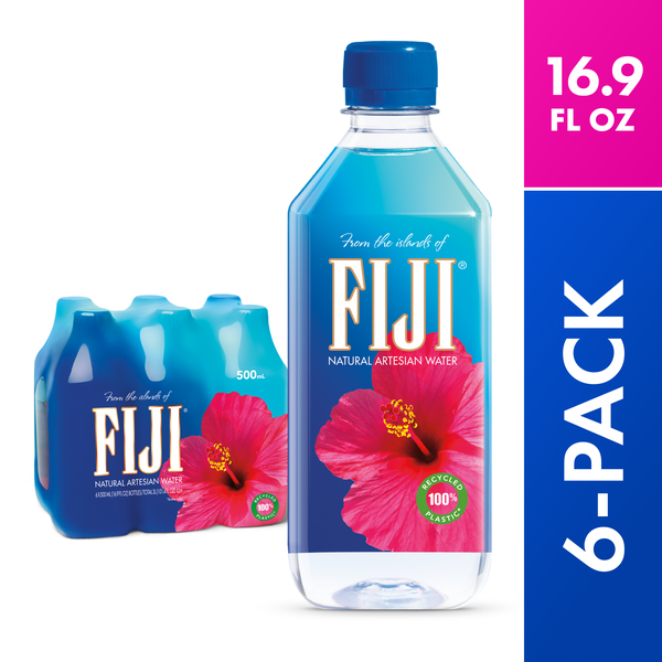 FIJI Natural Artesian Bottled Water 6Pk | Hy-Vee Aisles Online