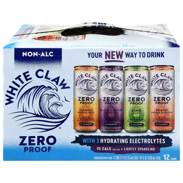 D-CLAW Beacon180 フィッシングエイトANNEXオリカラ 70g White Claw 0% Zero Alcohol Variety Pack, 12Pk, 12 fl oz Cans | Hy