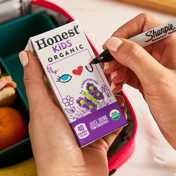 Honest Kids Goodness Grapeness Organic Juice Drink Cartons, 6 fl