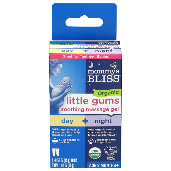 Mommy's Bliss Organic Age 2+ Months Day + Night Little Gums