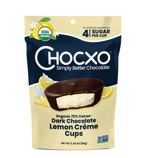 ちゃーこです₊⁎⁺˳✧༚ ChocXO 72% Dark Chocolate Lemon Creme Cups | Hy-Vee Aisles Online