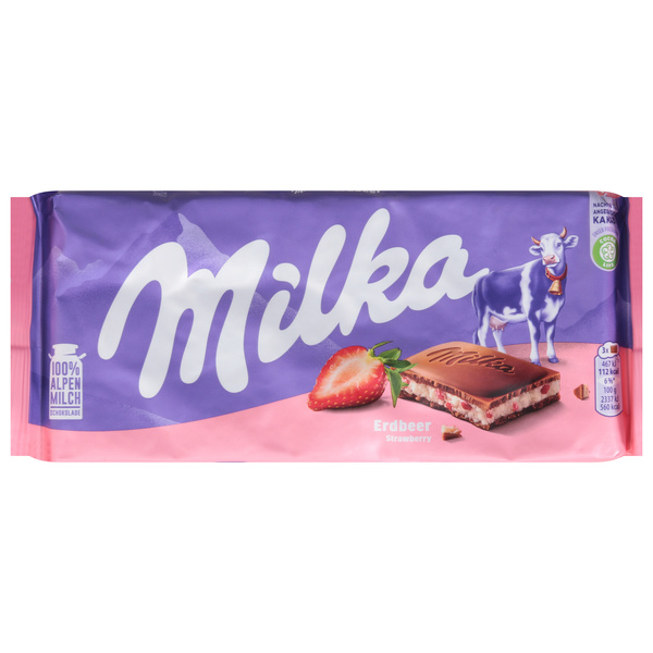 Milka Strawberry Yogurt Milk Chocolate Bar | Hy-Vee Aisles Online