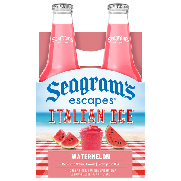 Seagram's Escapes Italian Ice, Watermelon 4Pk | Hy-Vee Aisles